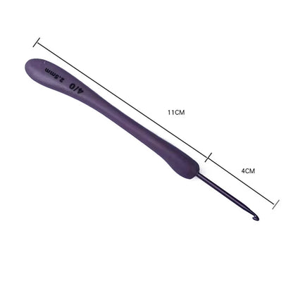 8Pcs/set Purple Crochet Hooks Set Craft Crochet Weaving Knitting Needles Hooks For Sewing Crafts Stitching 2.5-6.0mm - Smarsty