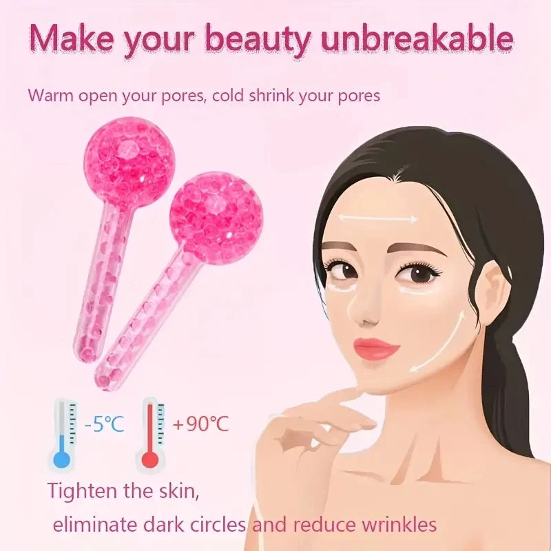 Cooling LCE Globes for Facial Massage and Puffiness Relief - Smarsty