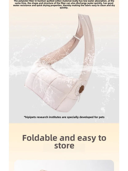 Portable Warm Cat Carrier Sling Bag for Travel - Smarsty