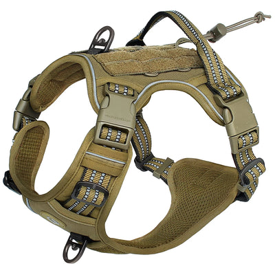 Adjustable No Pull Tactical Dog Harness for Medium Large Dogs - Smarsty
