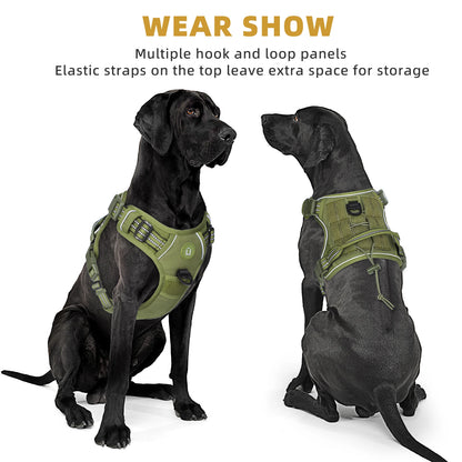 Adjustable No Pull Tactical Dog Harness for Medium Large Dogs - Smarsty