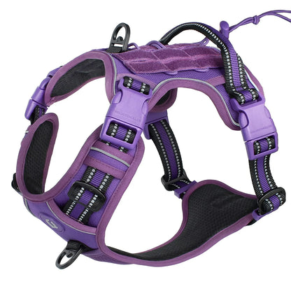Adjustable No Pull Tactical Dog Harness for Medium Large Dogs - Smarsty