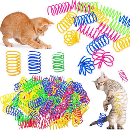 Colorful Cat Spring Toys for Interactive Indoor Play - Smarsty