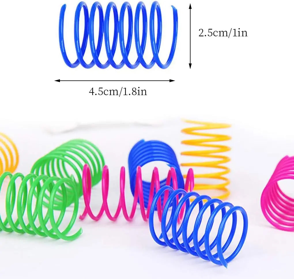 Colorful Cat Spring Toys for Interactive Indoor Play - Smarsty