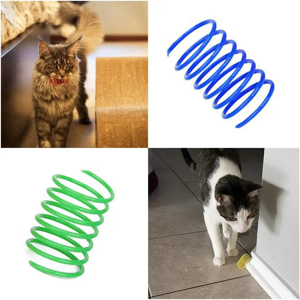 Colorful Cat Spring Toys for Interactive Indoor Play - Smarsty