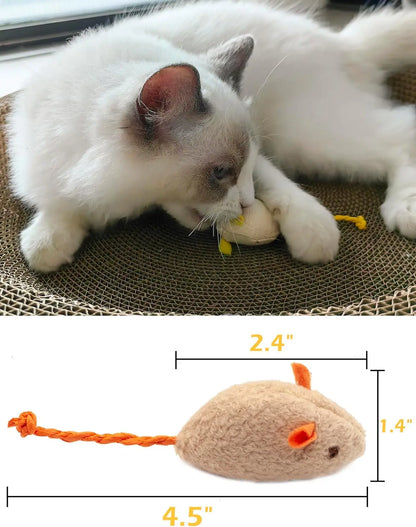 Interactive Catnip Mice Toys for Indoor Cats - Smarsty