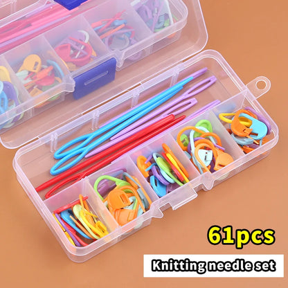 Multicolor Plastic Resin Knitting Clips for Easy Stitch Marking - Smarsty
