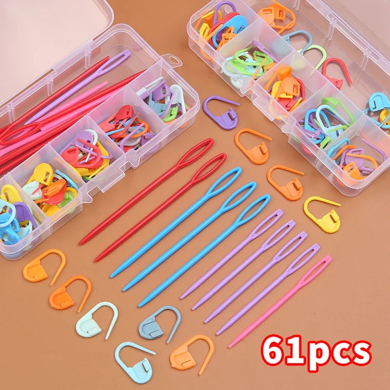 Multicolor Plastic Resin Knitting Clips for Easy Stitch Marking - Smarsty