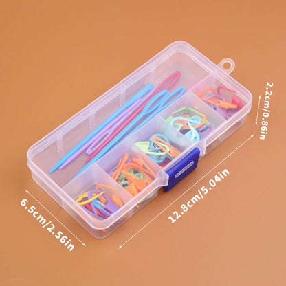 Multicolor Plastic Resin Knitting Clips for Easy Stitch Marking - Smarsty