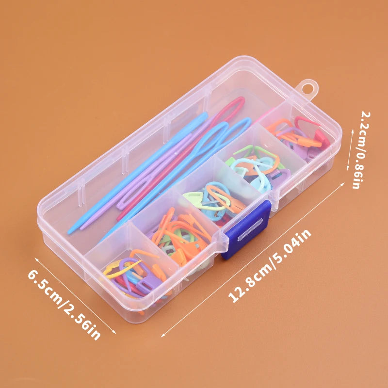 Multicolor Plastic Resin Knitting Clips for Easy Stitch Marking - Smarsty