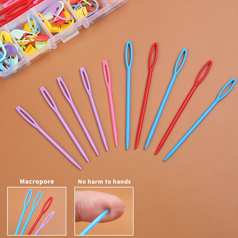 Multicolor Plastic Resin Knitting Clips for Easy Stitch Marking - Smarsty