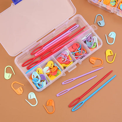 Multicolor Plastic Resin Knitting Clips for Easy Stitch Marking - Smarsty