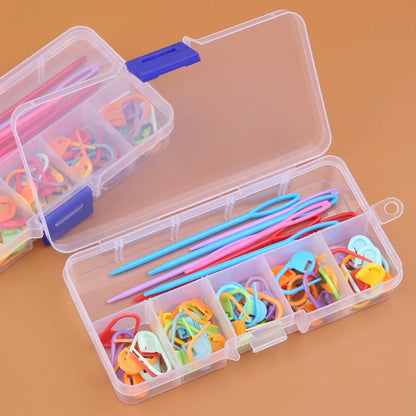 Multicolor Plastic Resin Knitting Clips for Easy Stitch Marking - Smarsty