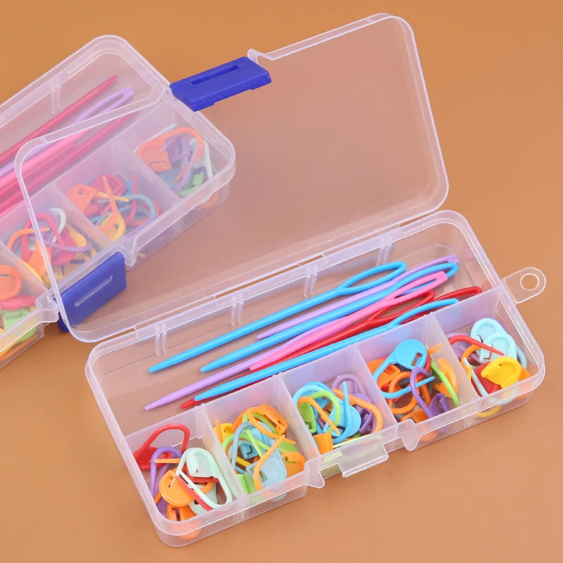 Multicolor Plastic Resin Knitting Clips for Easy Stitch Marking - Smarsty