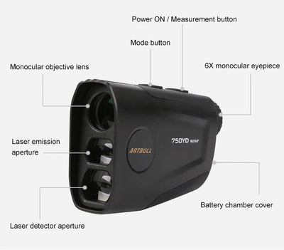 ARTBULL Laser Rangefinder for Hunting and Golf Accuracy - Smarsty
