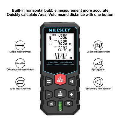 MILESEEY X5 Laser Tape Measure High Accuracy Remote Measurement - Smarsty