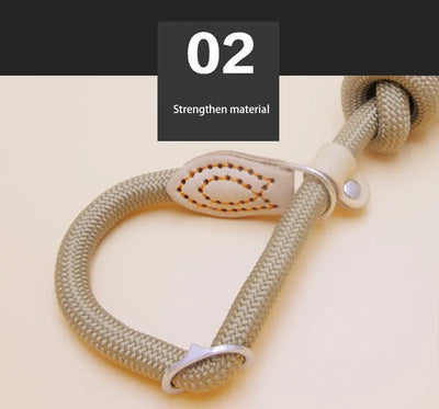 Heavy Duty Dog Leash Adjustable Braided Rope Lead - Smarsty