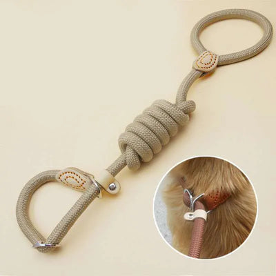 Heavy Duty Dog Leash Adjustable Braided Rope Lead - Smarsty