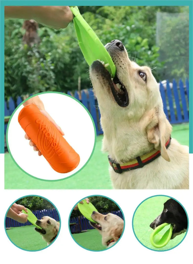 OUZEY Bite Resistant Flying Disc Dog Toy for Training - Smarsty