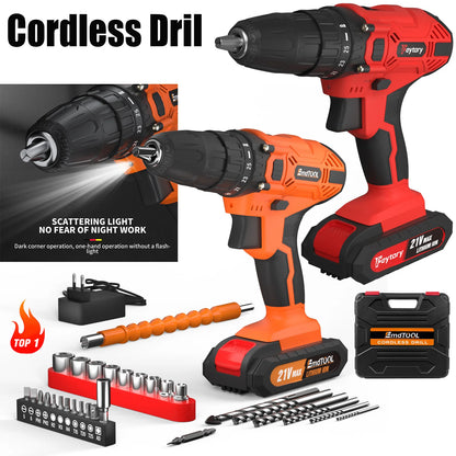 DayPlus 21V Cordless Power Drill with Fast Charging - Smarsty