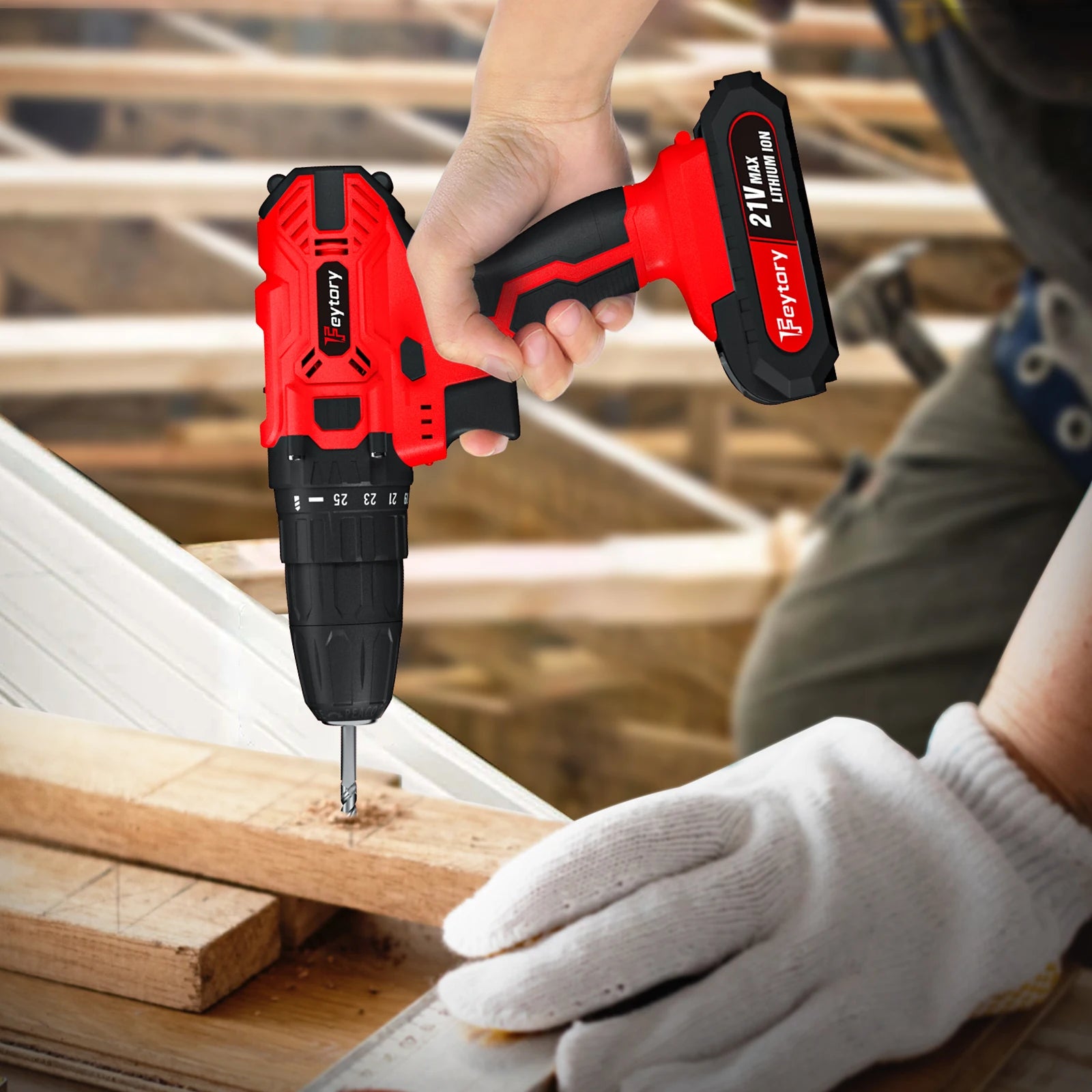 DayPlus 21V Cordless Power Drill with Fast Charging - Smarsty