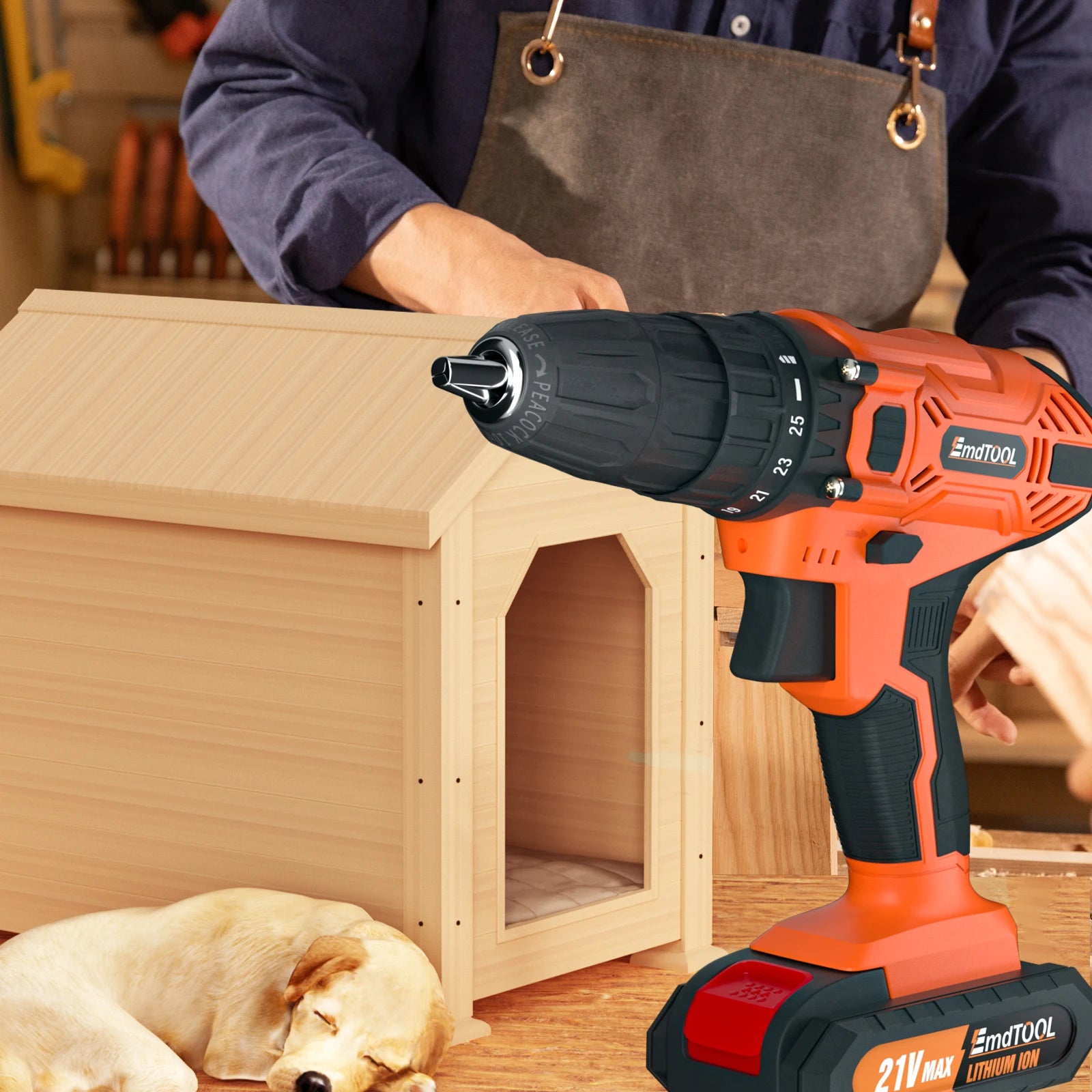 DayPlus 21V Cordless Power Drill with Fast Charging - Smarsty
