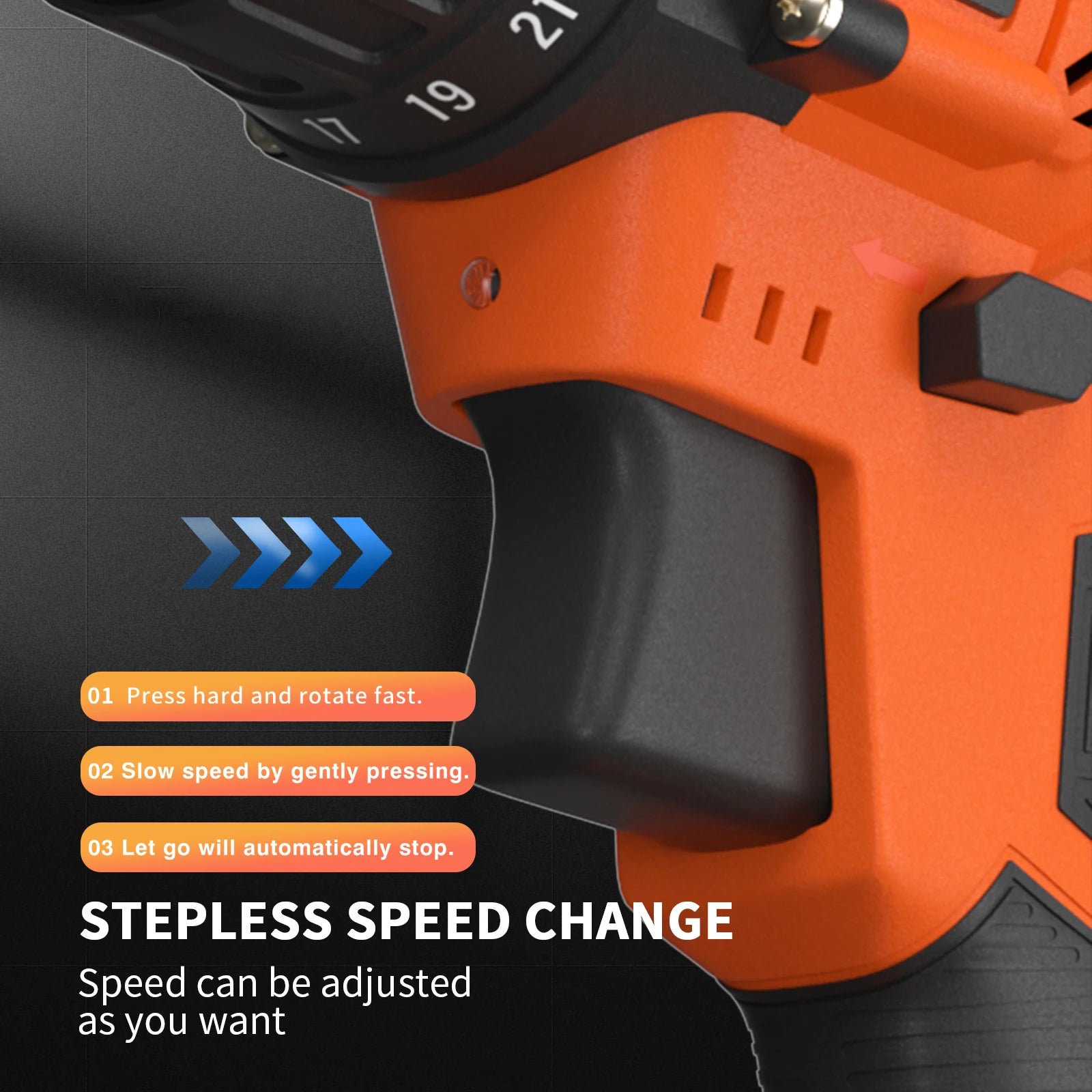 DayPlus 21V Cordless Power Drill with Fast Charging - Smarsty