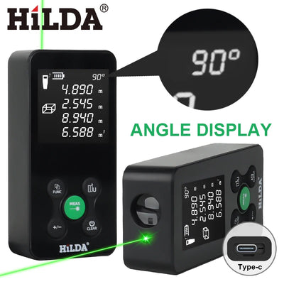 HILDA Laser Rangefinder Rechargeable Distance Measurement Tool - Smarsty