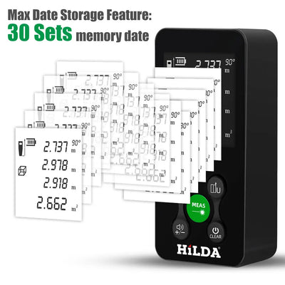 HILDA Laser Rangefinder Rechargeable Distance Measurement Tool - Smarsty