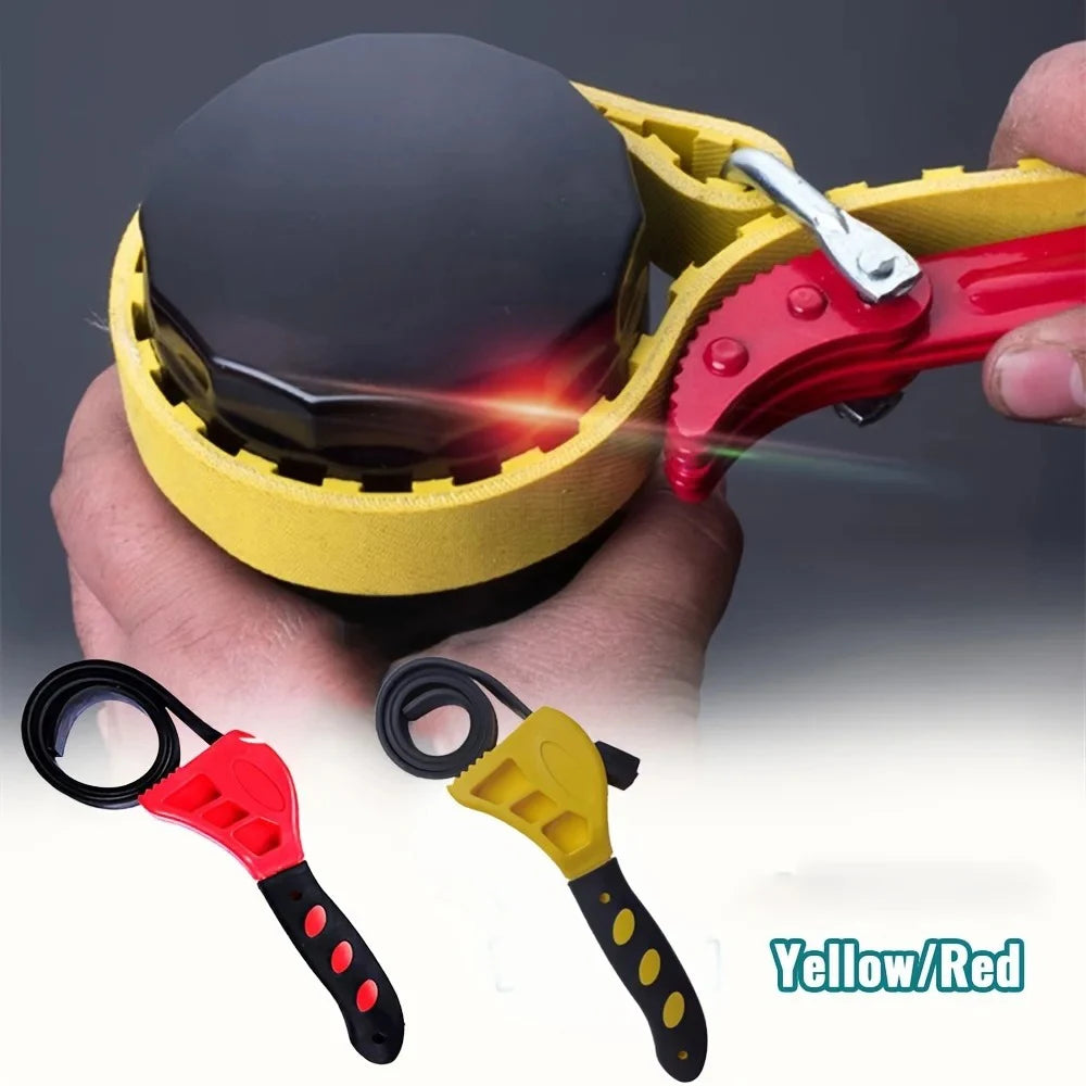 Adjustable 6 Inch Belt Wrench for Easy Oil Filter Removal - Smarsty
