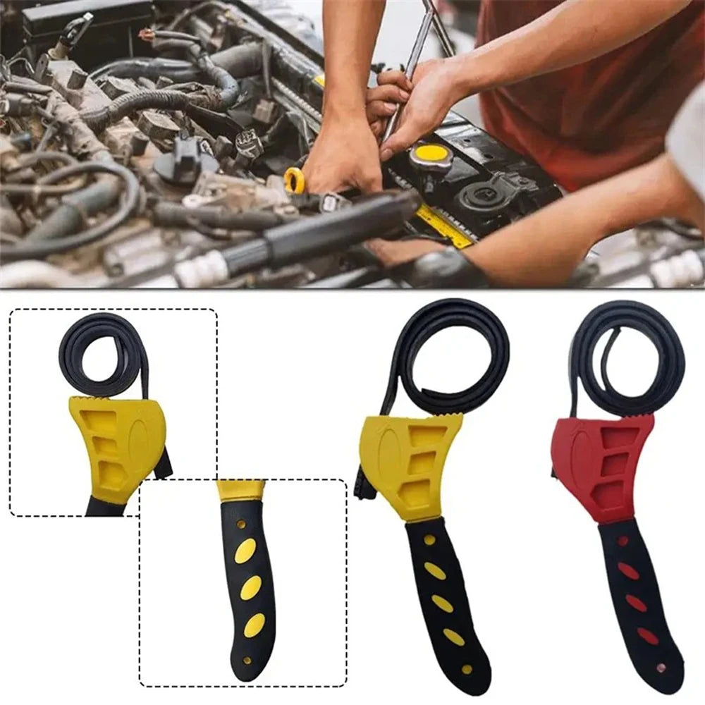 Adjustable 6 Inch Belt Wrench for Easy Oil Filter Removal - Smarsty