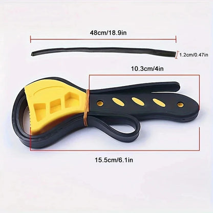 Adjustable 6 Inch Belt Wrench for Easy Oil Filter Removal - Smarsty