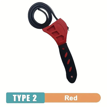 Adjustable 6 Inch Belt Wrench for Easy Oil Filter Removal - Smarsty