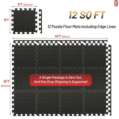 EVA Foam Puzzle Exercise Mat for Home Gym - Smarsty