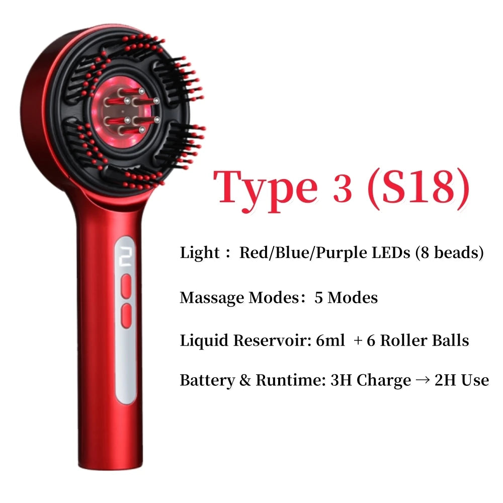 Electric Head Massager Comb for Hair Growth and Relaxation - Smarsty