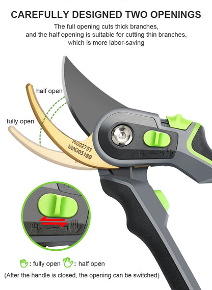 Ergonomic Pruning Shears for Clean Cuts and Comfort - Smarsty