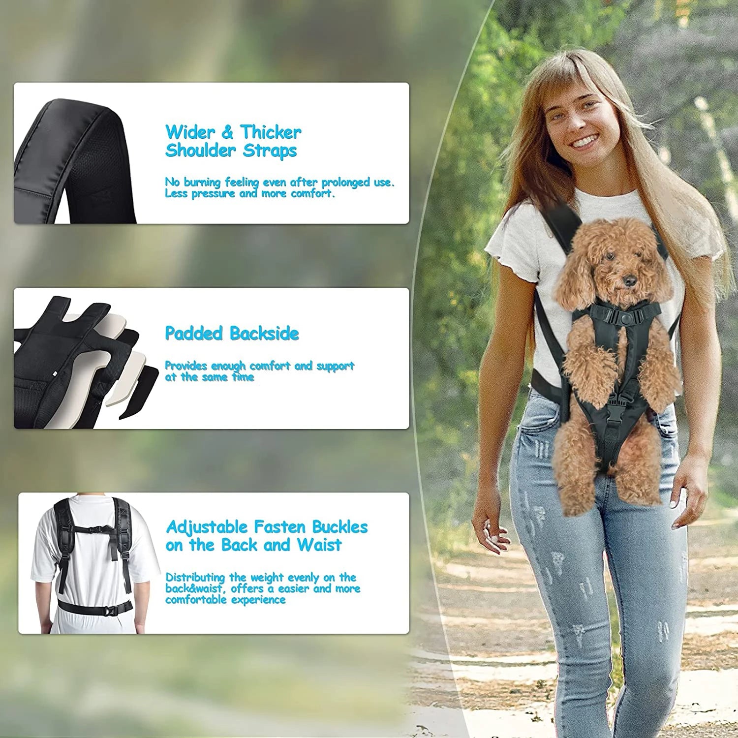 Breathable Pet Dog Carrier Backpack for Travel - Smarsty