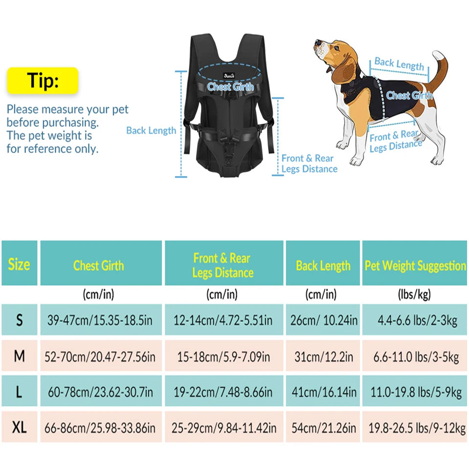 Breathable Pet Dog Carrier Backpack for Travel - Smarsty