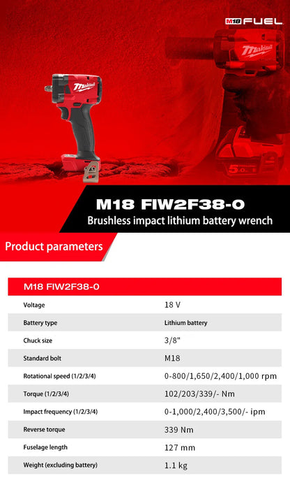 Milwaukee 18V Cordless Impact Wrench for Fast Repairs - Smarsty