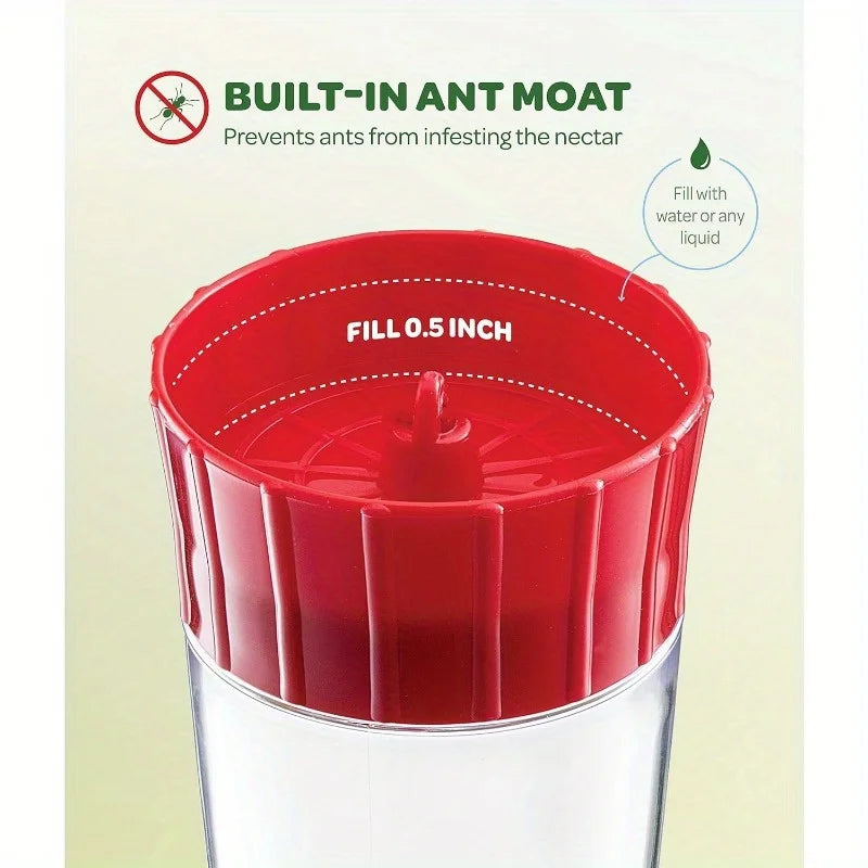 Suspended Hummingbird Feeder with Five Feeding Ports - Smarsty