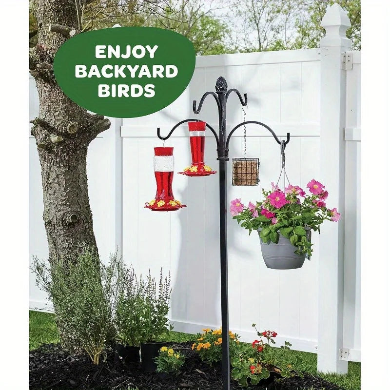 Suspended Hummingbird Feeder with Five Feeding Ports - Smarsty