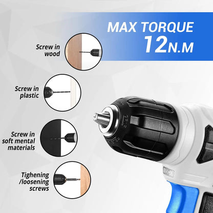 DEKO 126 Piece Cordless Drill Set for Home Use - Smarsty
