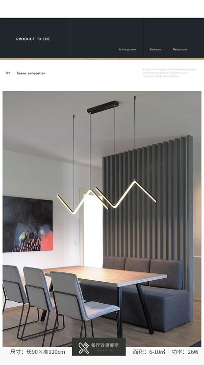 Modern Minimalist Aluminum Pendant Lamp for Dining - Smarsty