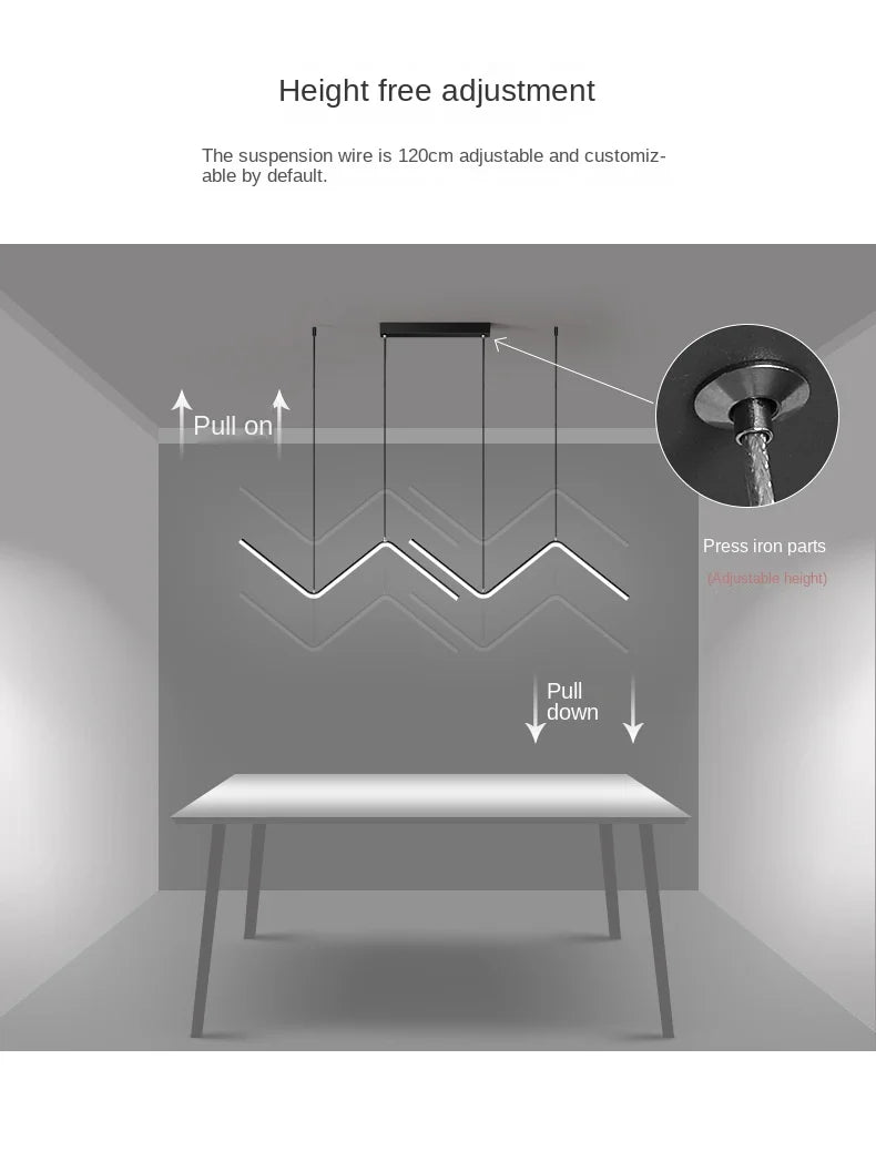 Modern Minimalist Aluminum Pendant Lamp for Dining - Smarsty
