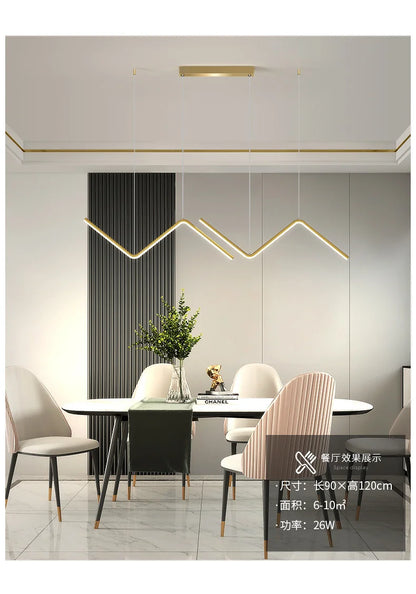 Modern Minimalist Aluminum Pendant Lamp for Dining - Smarsty