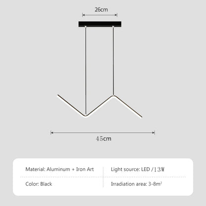 Modern Minimalist Aluminum Pendant Lamp for Dining - Smarsty