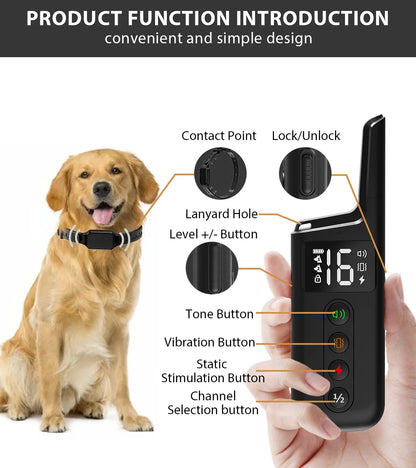 Dog Training Collar With 1000ft Range And Three Modes - Smarsty