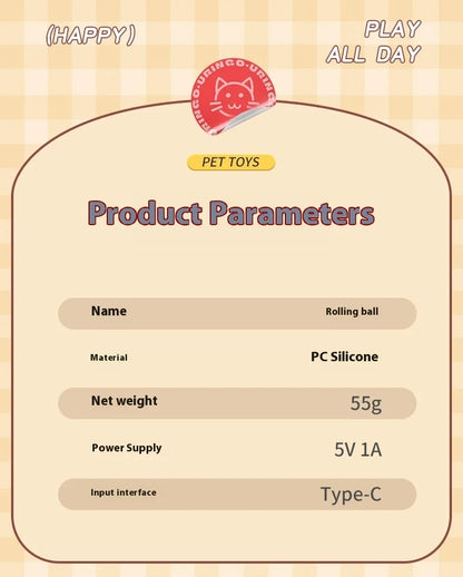 Smart Rechargeable Interactive Dog Ball Toy - Smarsty