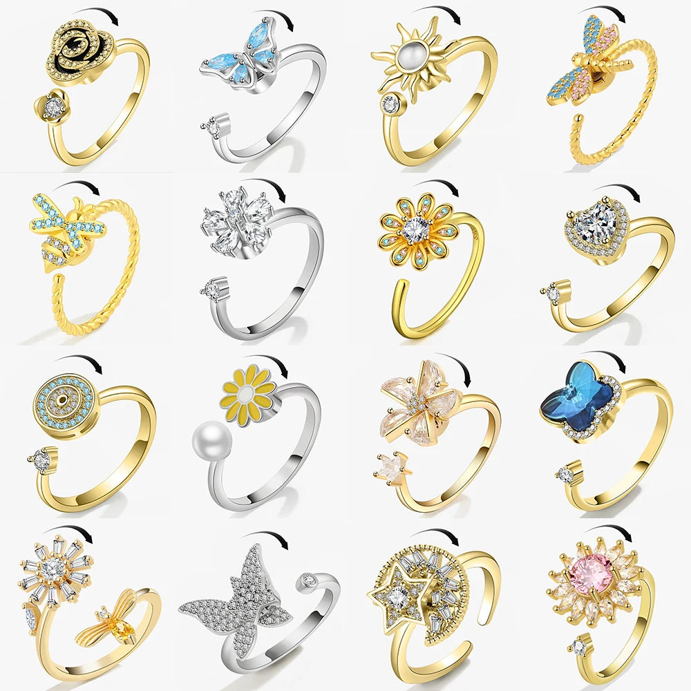 Sunflower Spinner Ring - Smarsty