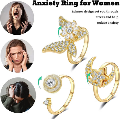 Sunflower Spinner Ring - Smarsty
